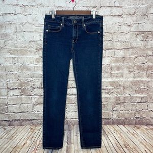 American Eagle Medium Wash Skinny Jeans 6 Short